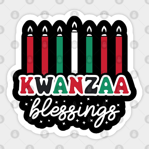 Kwanzaa Blessings Sticker by UrbanLifeApparel